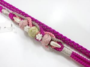 未使用品　正絹　振袖用　手組帯締め